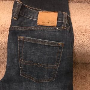 Lucky Brand semi distressed jeans